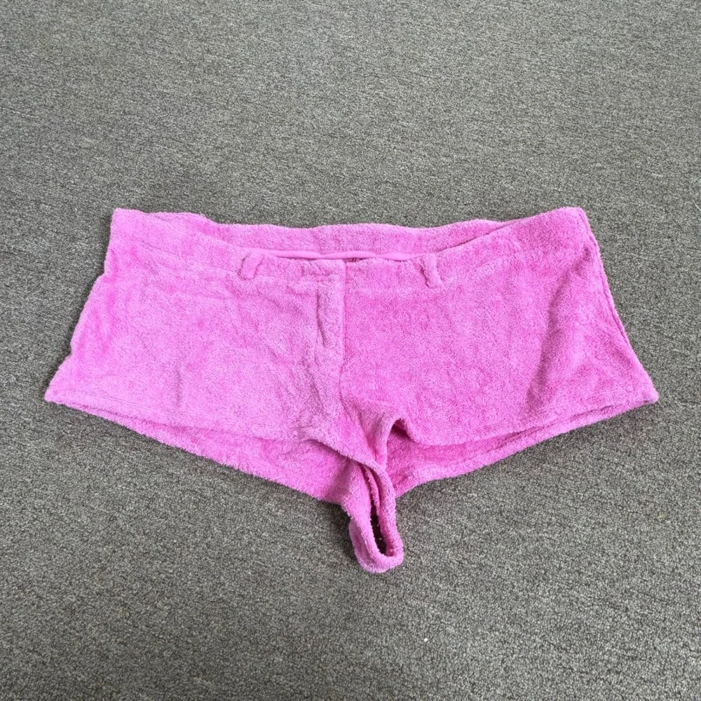 SKIMS Terry Cover-Up Short Short Neon Orchid Pink CU-SHO-4338 Womens 3X New
